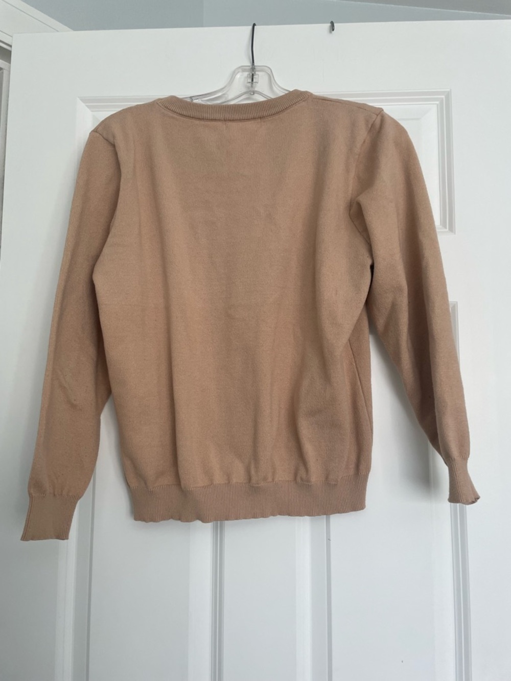 Comme Des Garcons Play Camel Tan Crewneck Sweater View 3